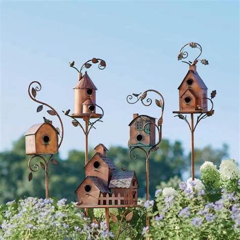 metal roof bird houses|decorative metal bird houses.